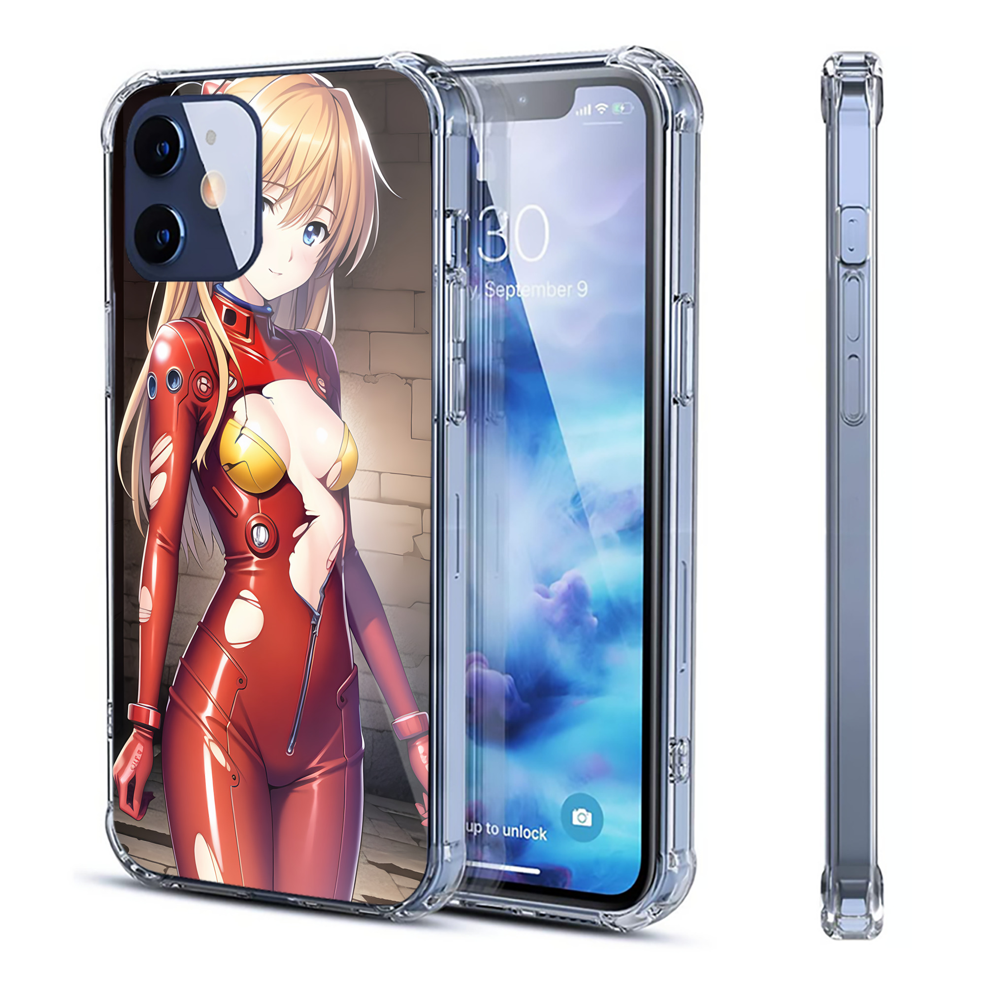 （画像用） EVA 新世紀エヴァンゲリオン 【iPhone 12シリーズ対応】透明スマホケース（クリアソフトケース）